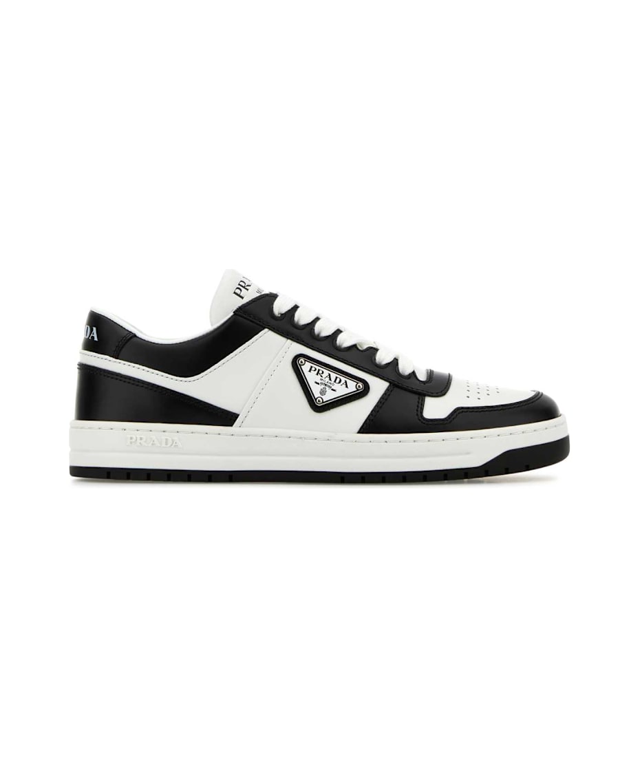 【関税&送料込】Prada Two-Tone Leather Downtown Sneakers Prada Two-tone Leather Downtown Sneakers スニーカー 通販