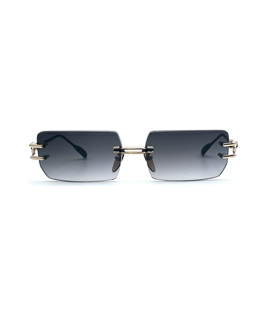 Chrome Hearts Lordie - Gold Plated / Matte Black Sunglasses