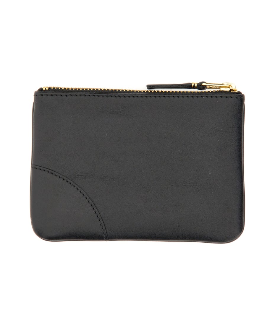 折りたたみ財布 Comme Des Garcons Wallet Small Clutch With Zipper Comme Des Garçons Small Metallic Coin Wallet Silver | Kick Pleat