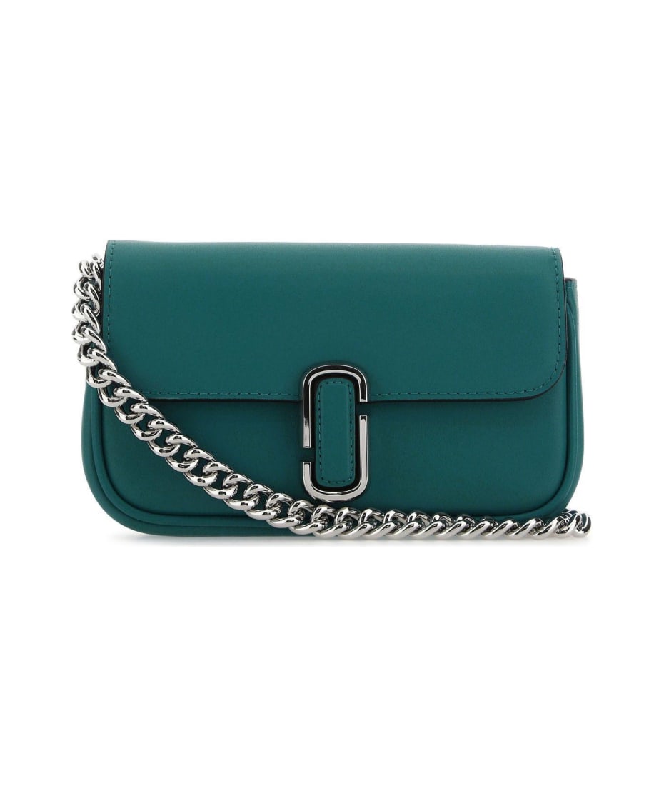 The Snapshot of Marc Jacobs - Blue printed leather rectangular bag with  shoulder strap for women