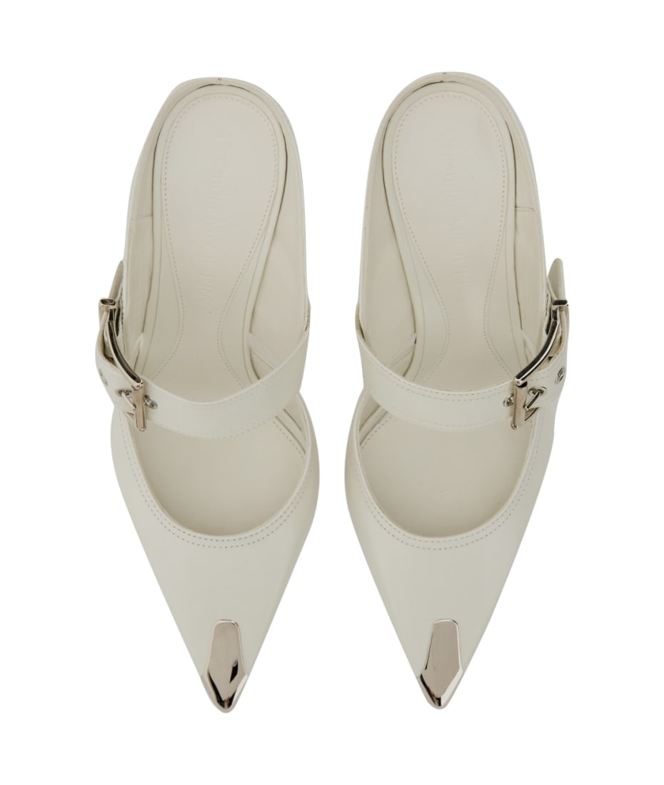 MCQUEEN 'Punk’ sandals Punk Sandals - Alexander Mcqueen - Leather - Black/Silver