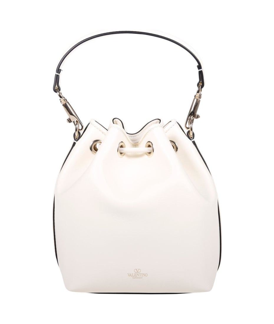 ショルダーバッグ・ポシェット VALENTINO LOCO BUCKET BAG Valentino Garavani Locò Leather Bucket Bag | White | FARFETCH