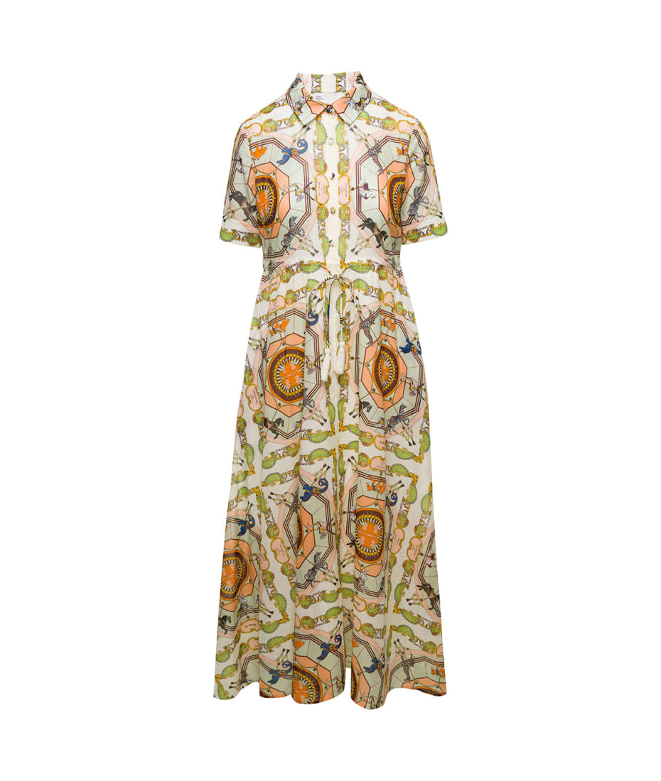 Tory Burch Multicolour Carousel Graphic Print Shirt Dress In Cotton Woman |  italist, ALWAYS LIKE A SALE