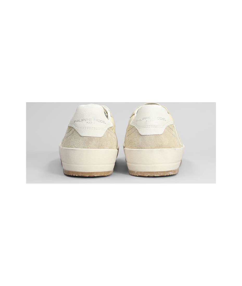 スニーカー PHILIPPE MODEL 'Nice Low' sneakers Beige Philippe Model Nice Low Sneakers In Beige Suede And Leather