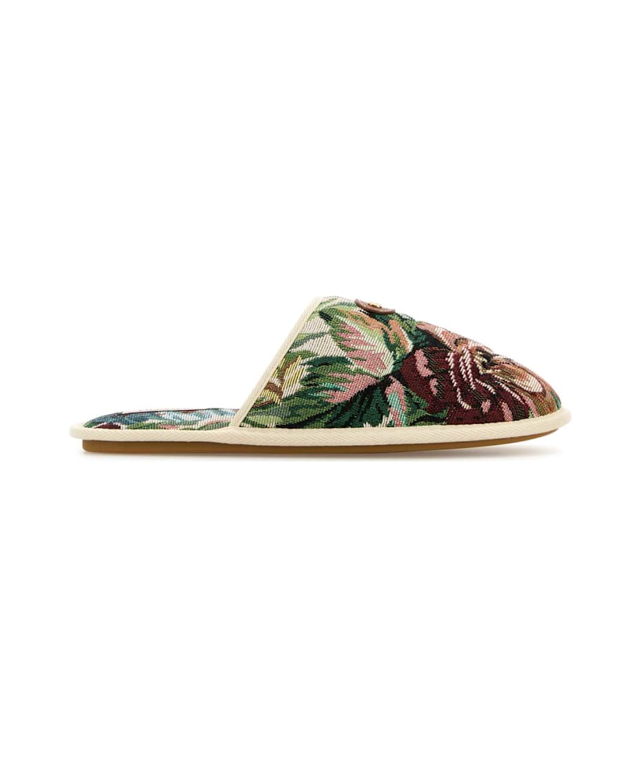 【関税&送料込み】Valentino Garavani Slippers Valentino Garavani Printed Fabric Ta Chambre Slippers