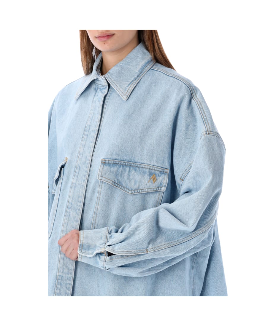 Tシャツ・カットソー THE ATTICO WASHED DENIM BOMBER (250WCB00074 DDD104AA 100) The Attico Denim shirt from $750.00 - on Stylight