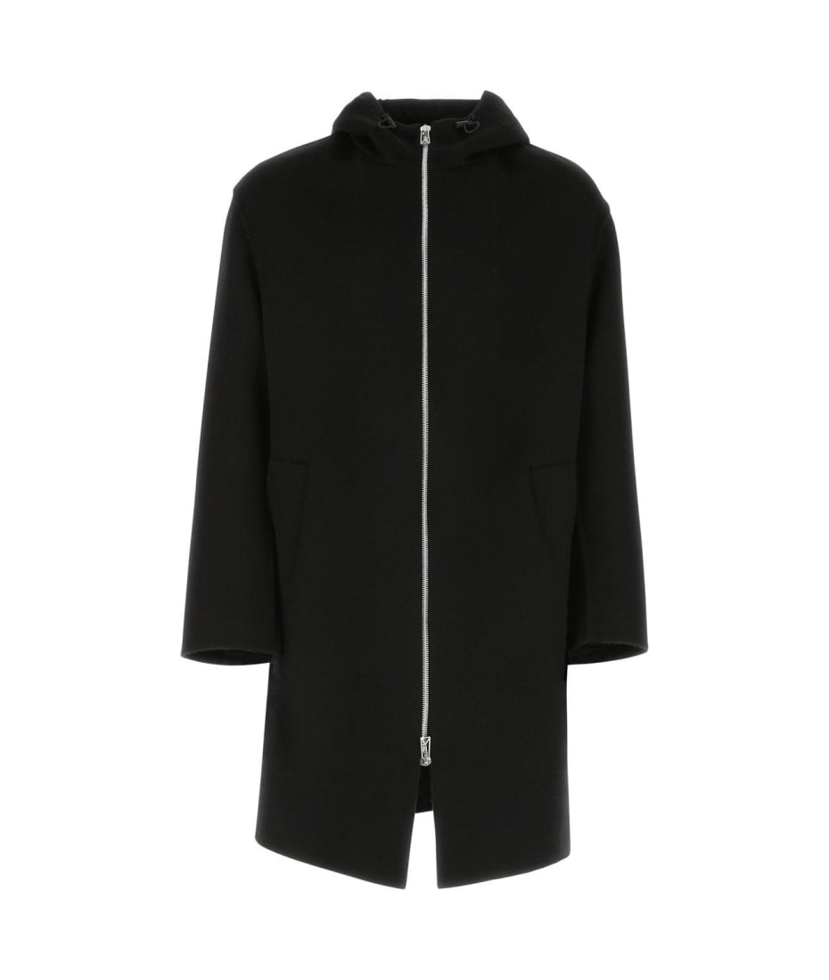 Bottega Veneta Double Face Brushed Hooded Coat | italist
