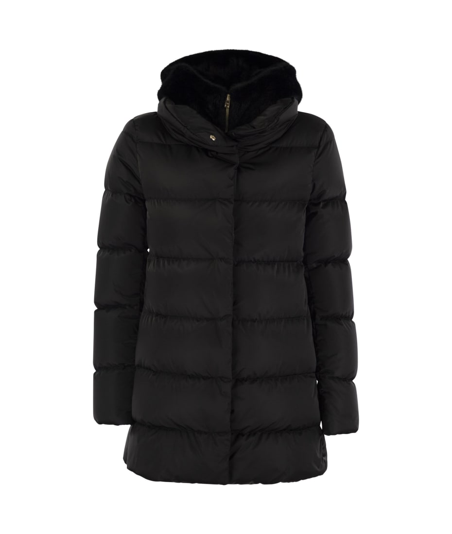 Herno Black Down Jacket italist