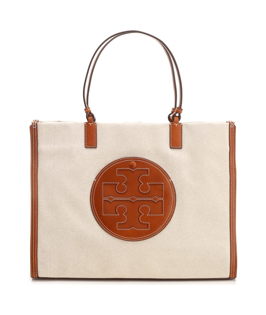 Ella canvas tote bag by Tory Burch