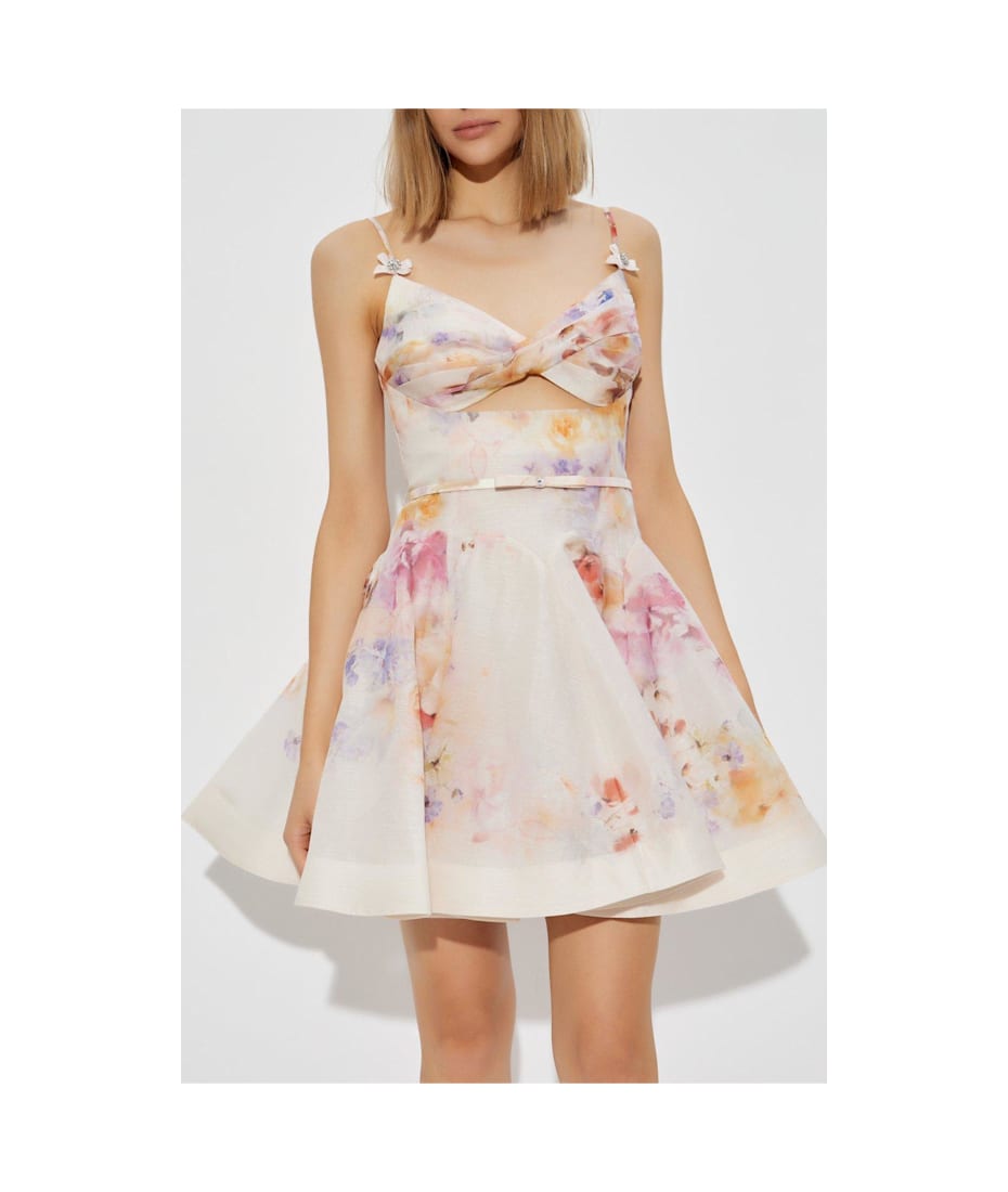 【送料&関税込】Zimmermann Printed Linen Blend Crush Mini Dr Zimmermann Printed Linen Blend Crush Mini Dress | italist
