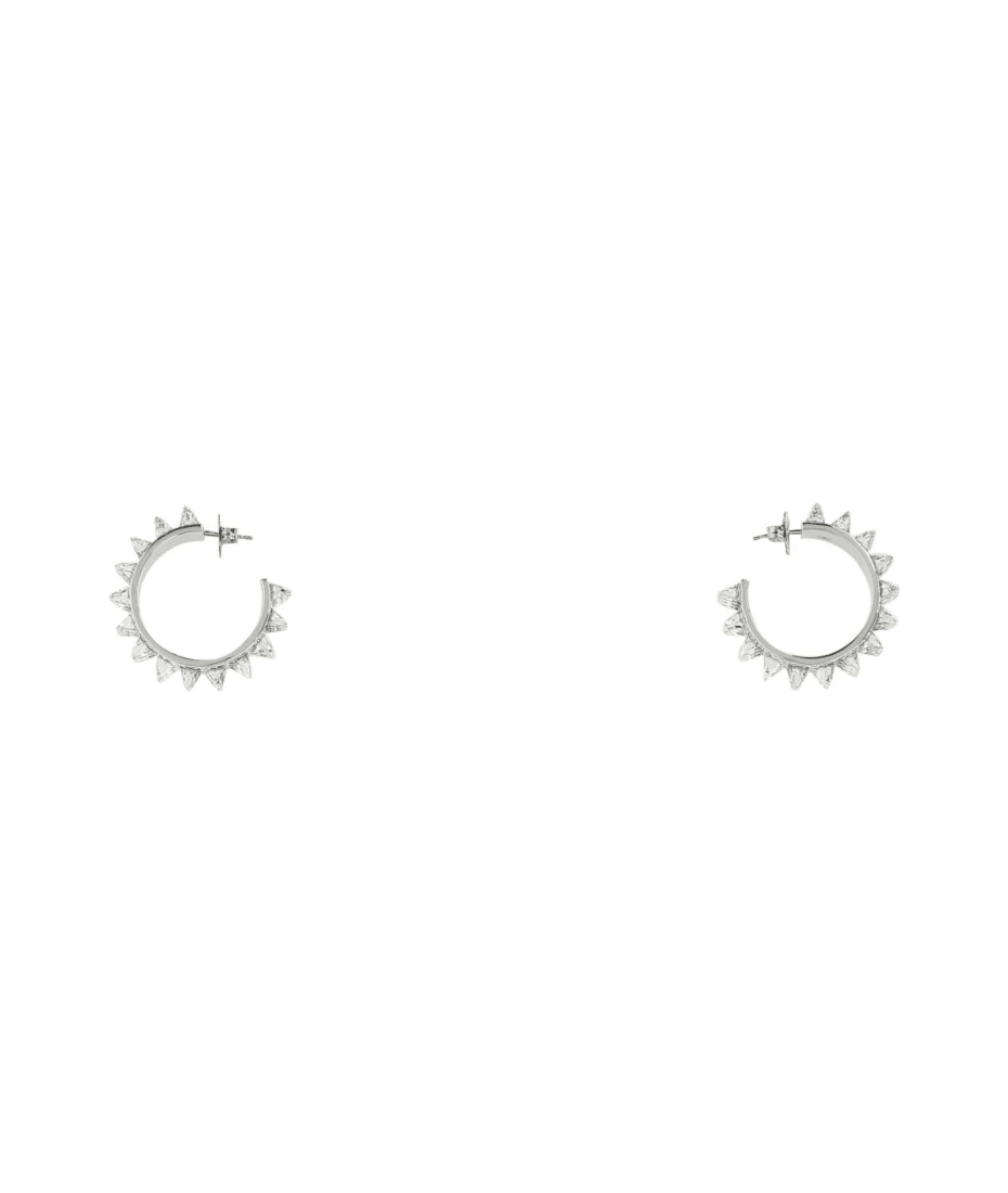 ピアス AMINA MUADDI Embellished l big Karma earrings Amina Muaddi Embellished Metal Big Karma Earrings | italist