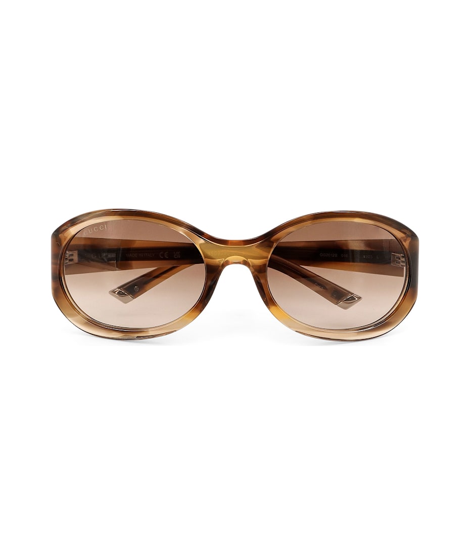 Gucci Rosso Ancora Rounded Sunglasses | italist