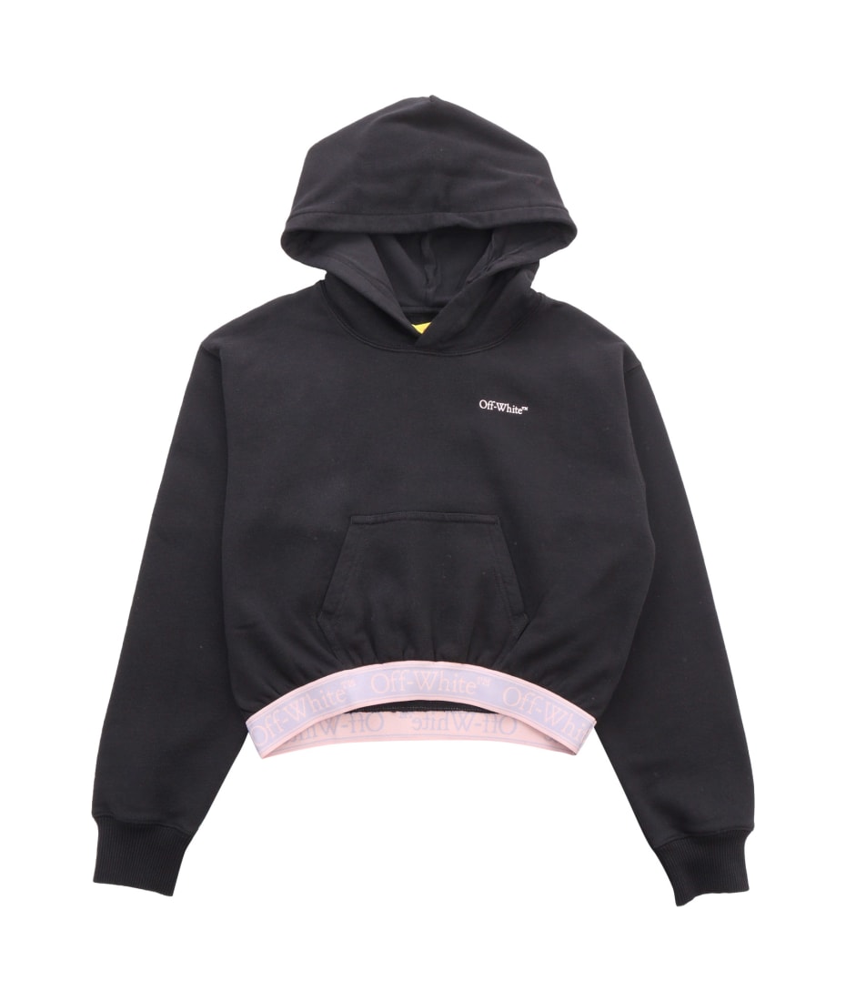 Off-White Black Cropped Sweatshirt | italist