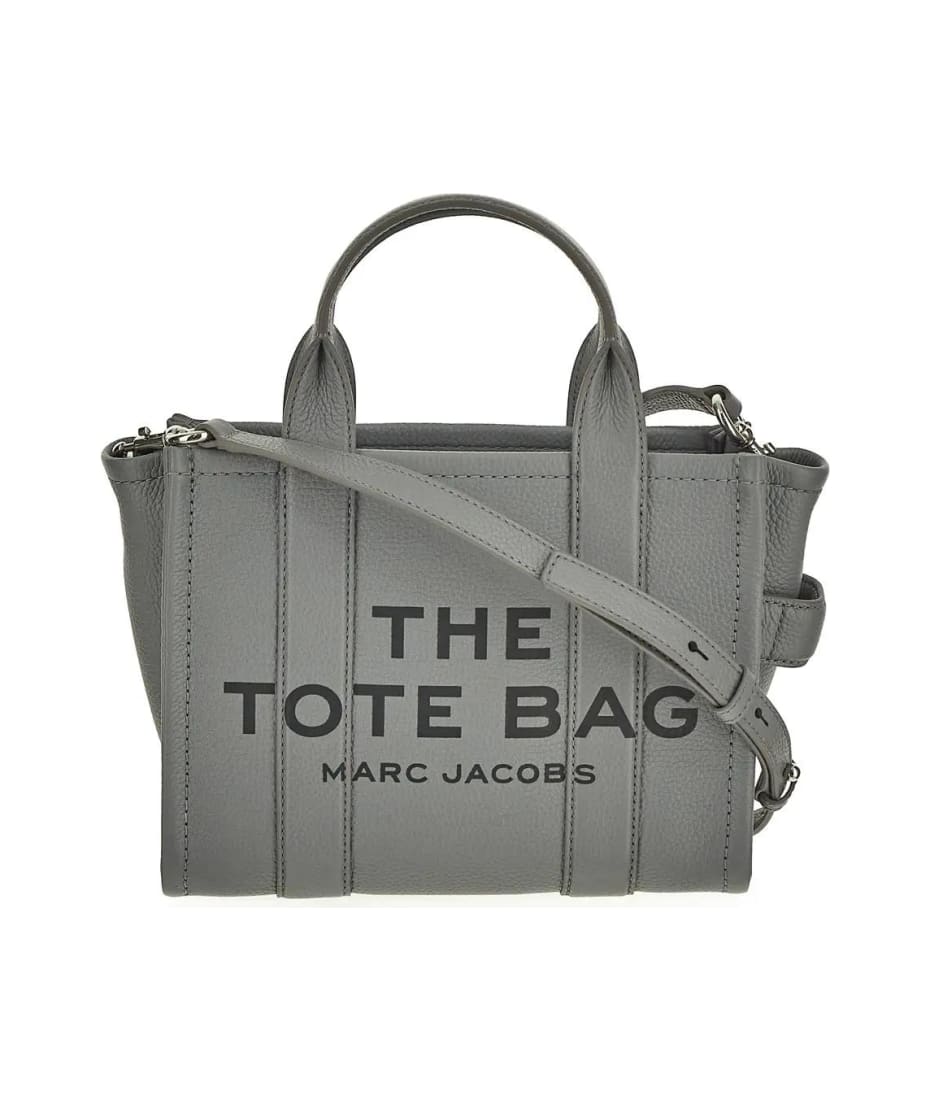 Marc Jacobs The Leather Medium Tote Bag Wolf Grey in Leather with
