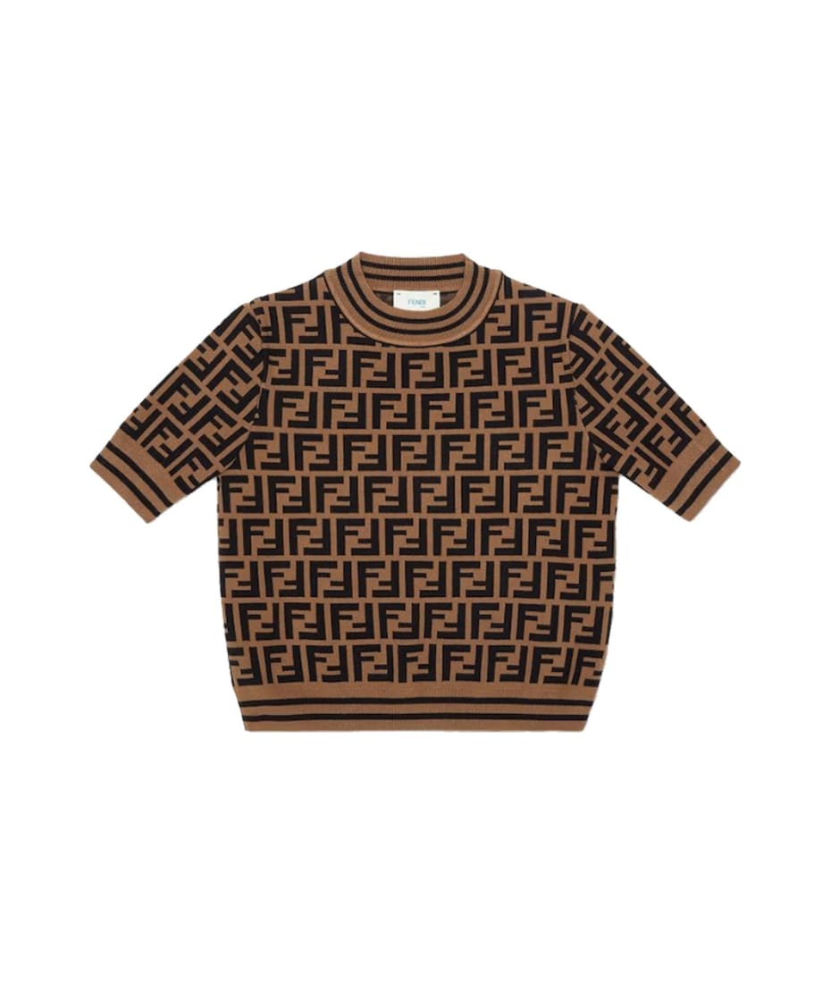 FENDI kidsロングTシャツ FENDI KIDS フェンディ キッズ Tシャツ JUI183 7AJ レディース
