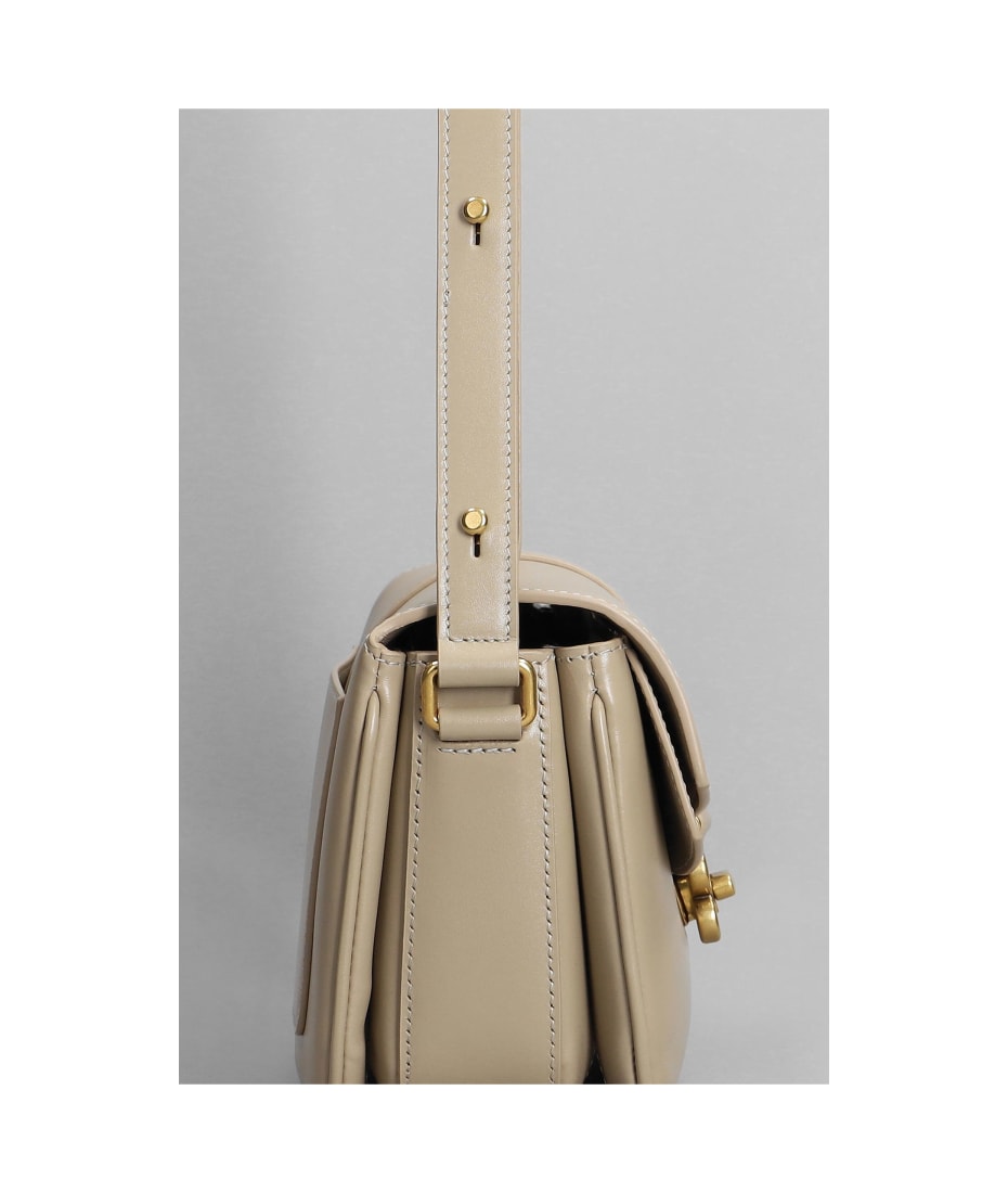 Balenciaga Lady Flap Shoulder Bag In Taupe Leather | italist