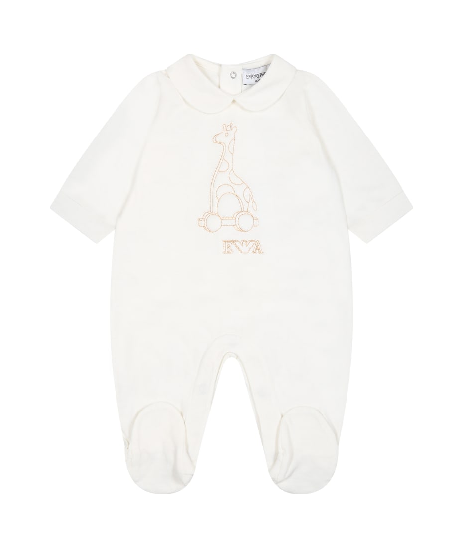Burgerschap Graveren Roos Armani Collezioni Ivory Baybgrow Fro Baby Boy With Giraffe And Eaglet |  italist, ALWAYS LIKE A SALE