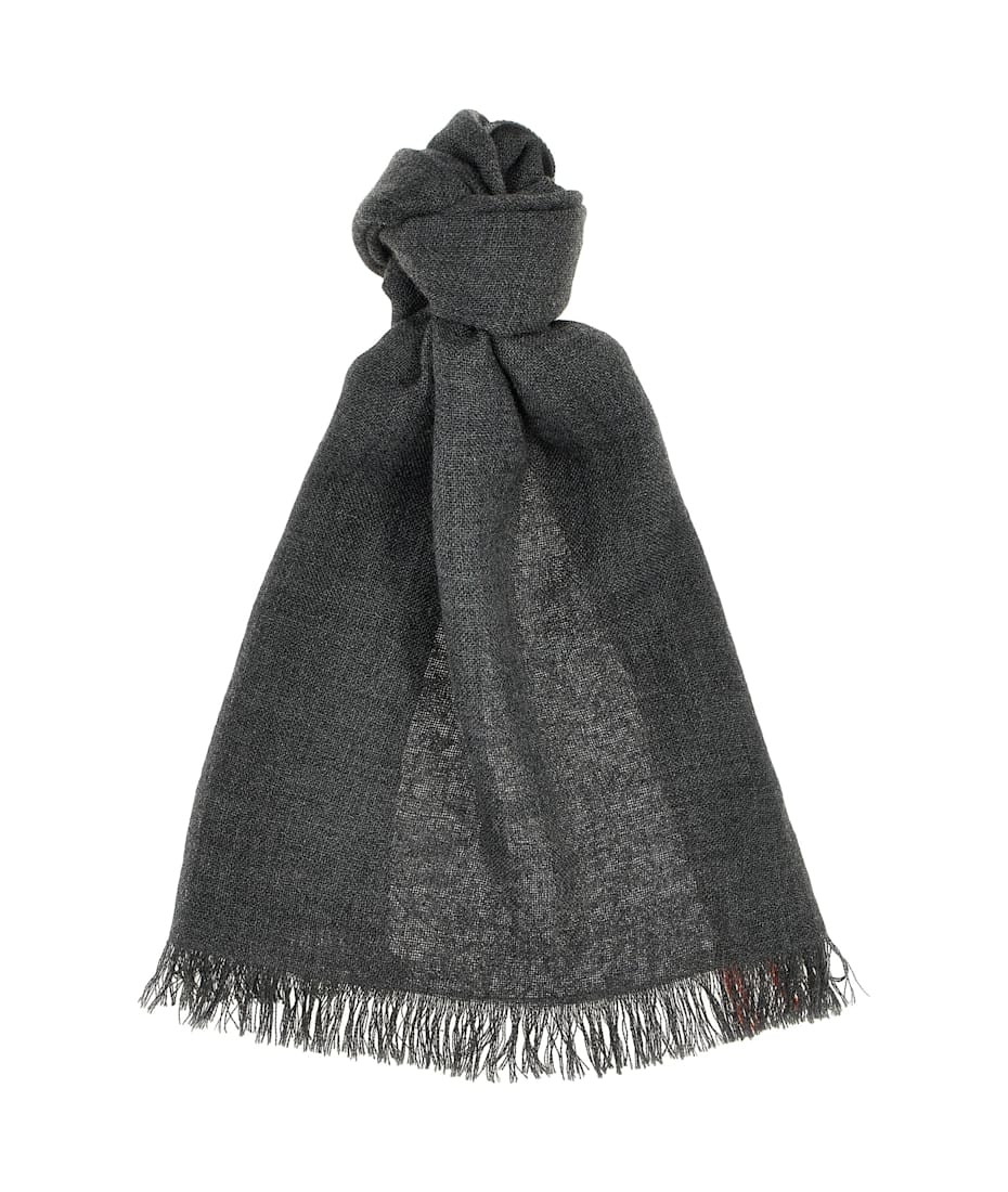 BRUNELLO CUCINELLI Cashmere and silk scarf カシミア Cashmere and silk scarf in brown - Brunello Cucinelli