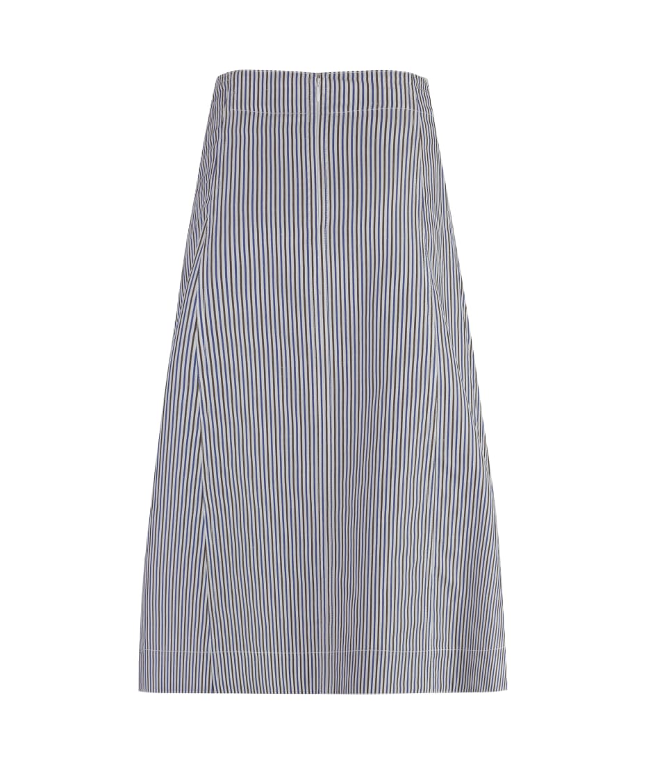 ★SALE★【送料関税無料】BOTTEGA VENETA Linen-And-CottonSkirt BOTTEGA VENETA Cotton-canvas skirt | NET-A-PORTER