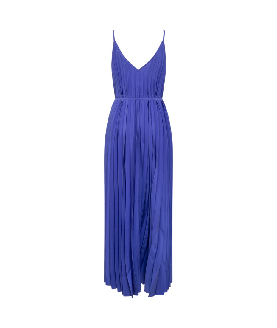 Parosh V-neck Palmer Pleated Maxi Dress | italist Parosh V-neck Palmer Pleated Maxi Dress | italist