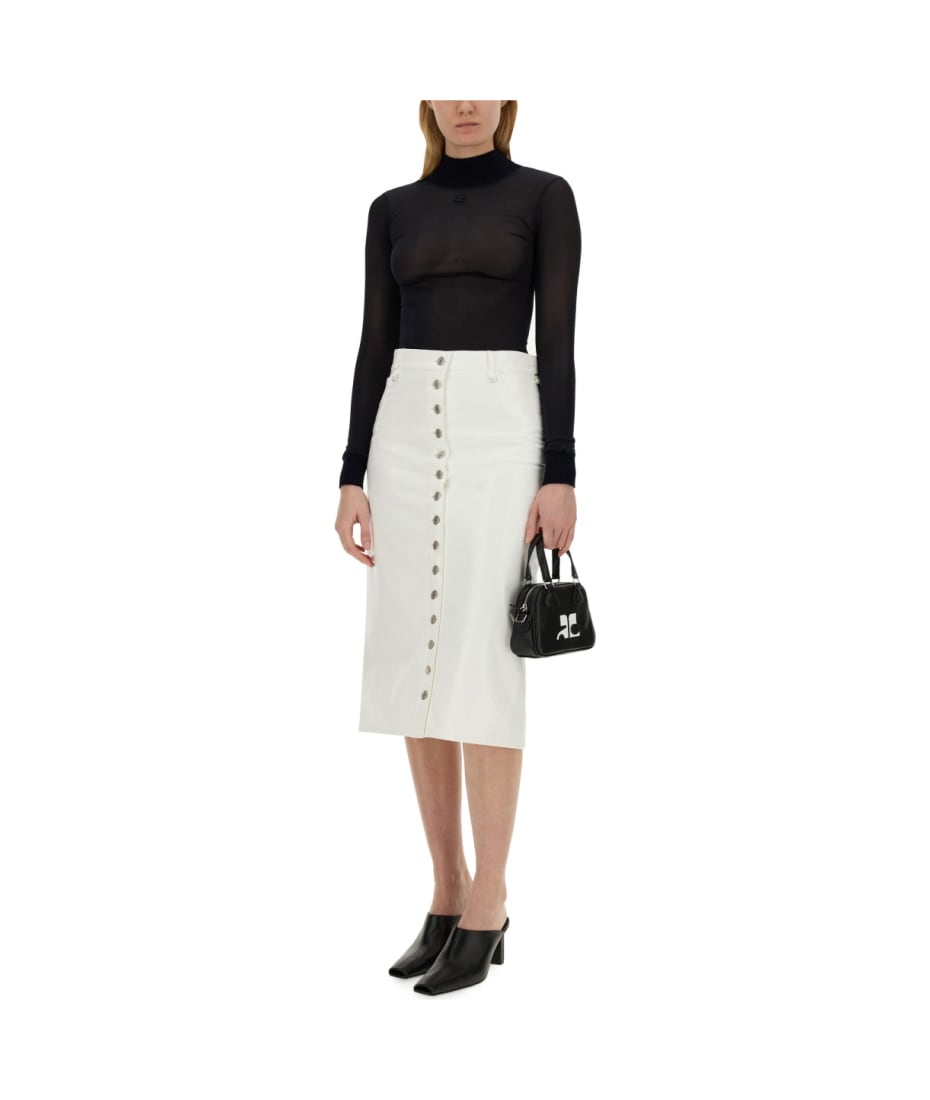 スカート Courreges SS24 SKIRT WITH BUTTONS (124CJU155_VY00140001) Courrèges Skirt With Buttons | italist