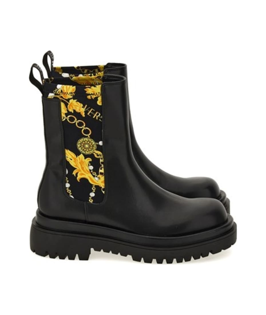 【VERSACE JEANS】CoutureAnkleBoots With 85Mm Heel And Iconic Versace Jeans Couture Ankle Boots | italist