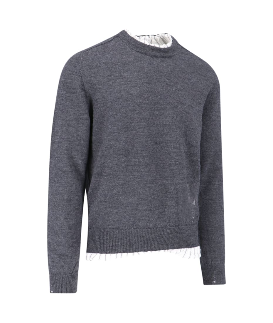 【送料&関税込】Maison Margiela Distressed Rib Sweatshirt Maison Margiela Distressed Rib Sweatshirt | italist, ALWAYS