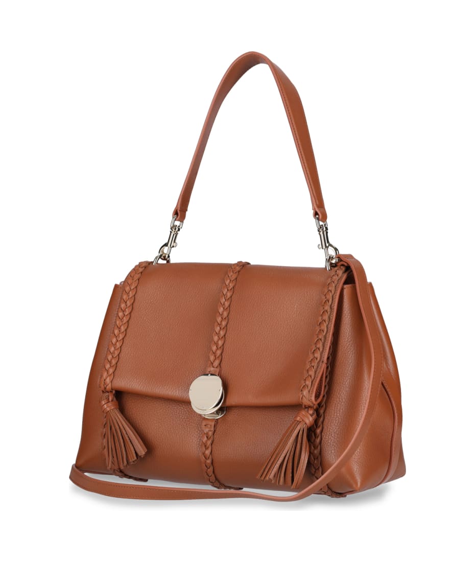 Chloe クロエ Caramel Leather Medium Penelope Handba Chloé Caramel Leather Medium Penelope Handbag | italist