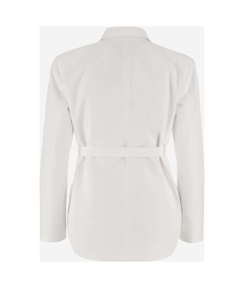 【送料&関税込】Valentino White Poplin Overcoat Valentino White Poplin Overcoat | italist