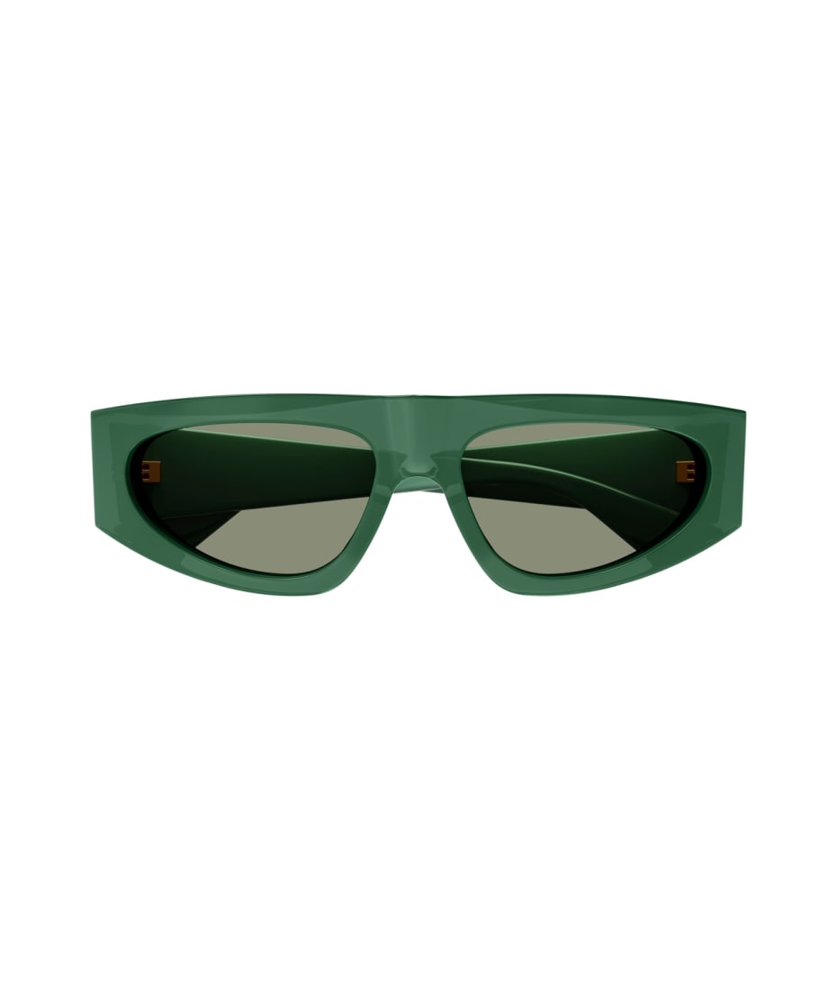Bottega Veneta Eyewear Bv1277s Tri-fold-line New Classic 003 Sunglasses - Verde
