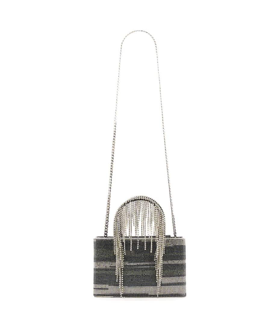 トートバッグ KARA SS23 BAG WITH CRYSTALS (HB275E_0990BLACKSTREAKING) Kara Bag With Crystals | italist