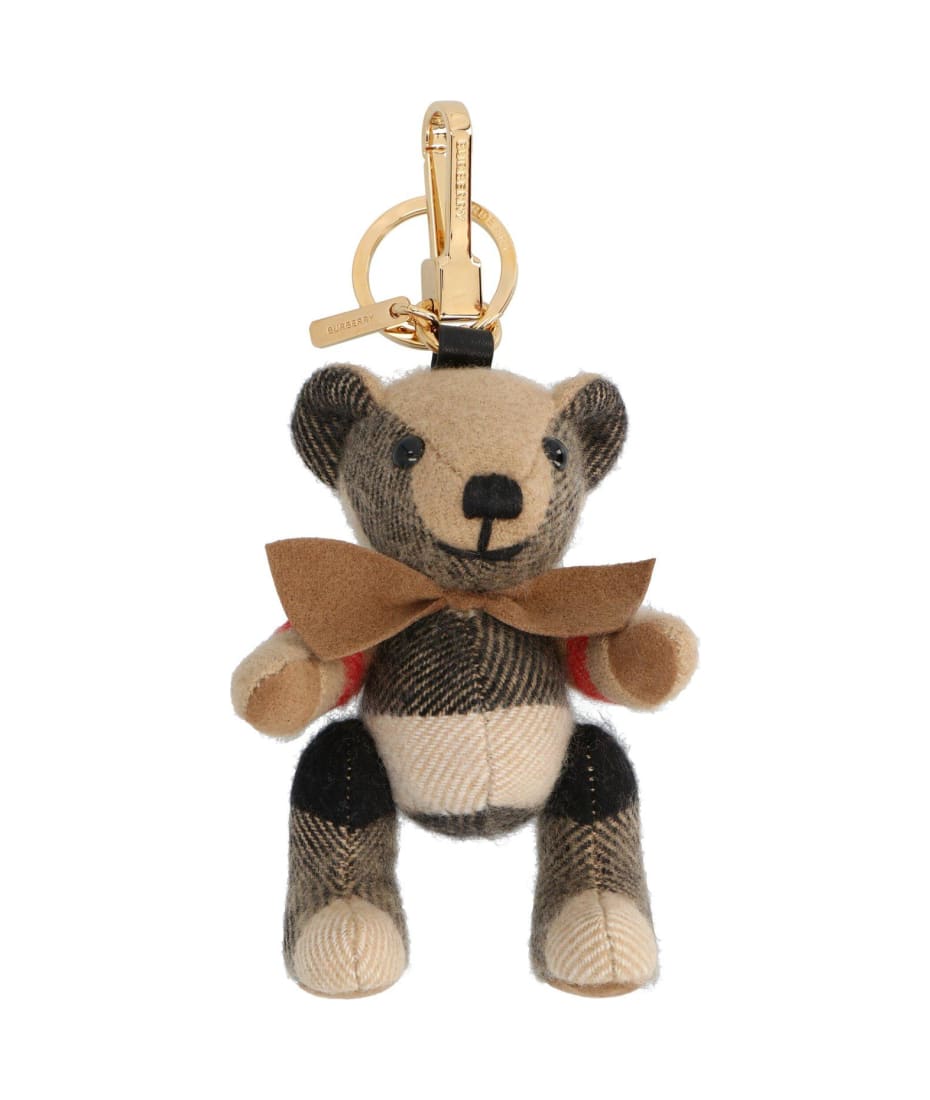 Burberry Brown Check Fabric Thomas Bear Bag Charm Burberry