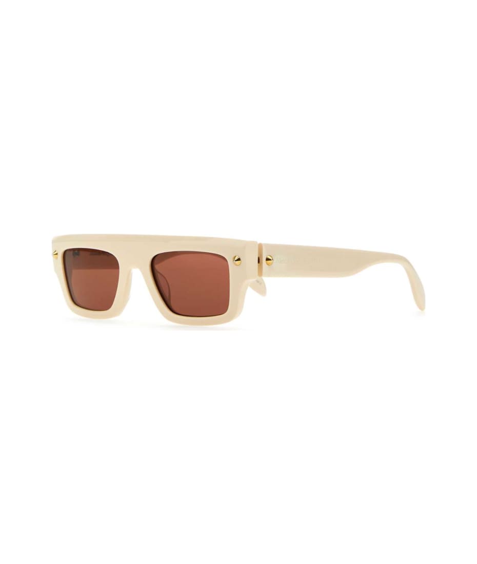 【送料&関税込】Alexander McQueen Ivory Acetate Sunglasses Alexander McQueen Ivory Acetate Sunglasses | italist, ALWAYS