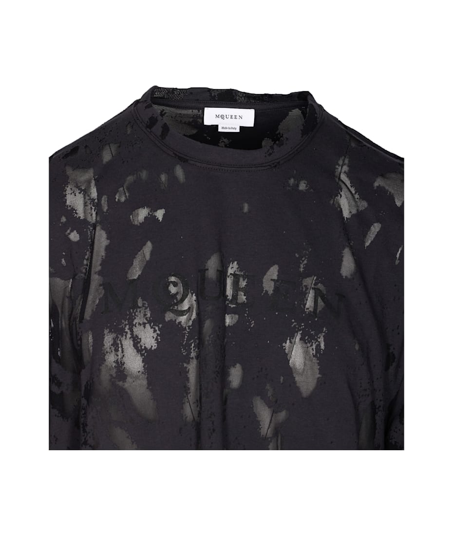 Tシャツ・カットソー MCQUEEN DEVORE' LOGO T-SHIRT Alexander McQueen Devore' Logo T-shirt | italist