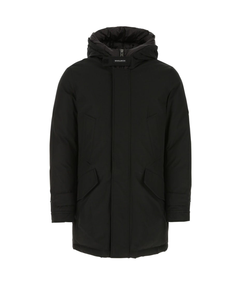 激安単価で Woolrich italist | Parka Polar Blend Cotton Black ジャケット・アウター