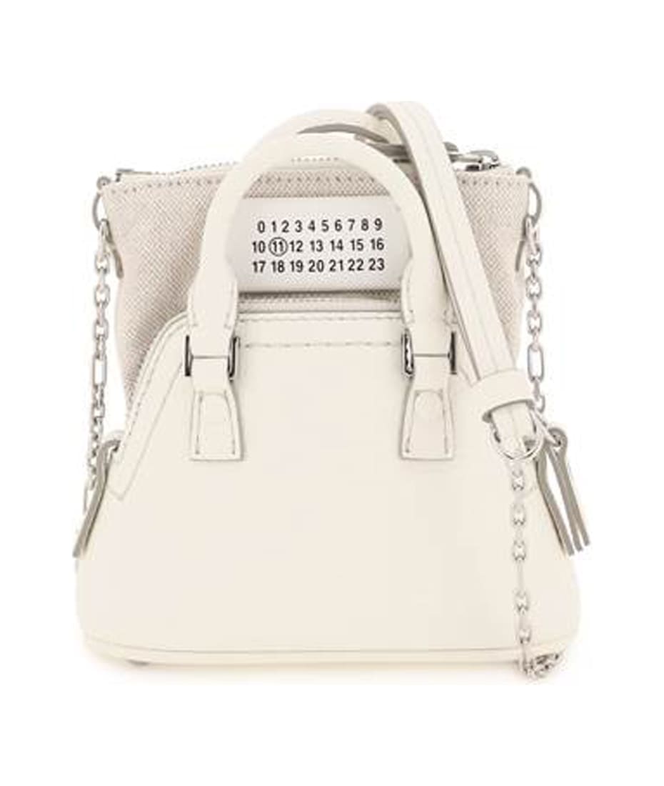 【Maison Margiela】Medium 5AC Shoulder Bag White 5Ac Medium Black Handbag | Maison Margiela