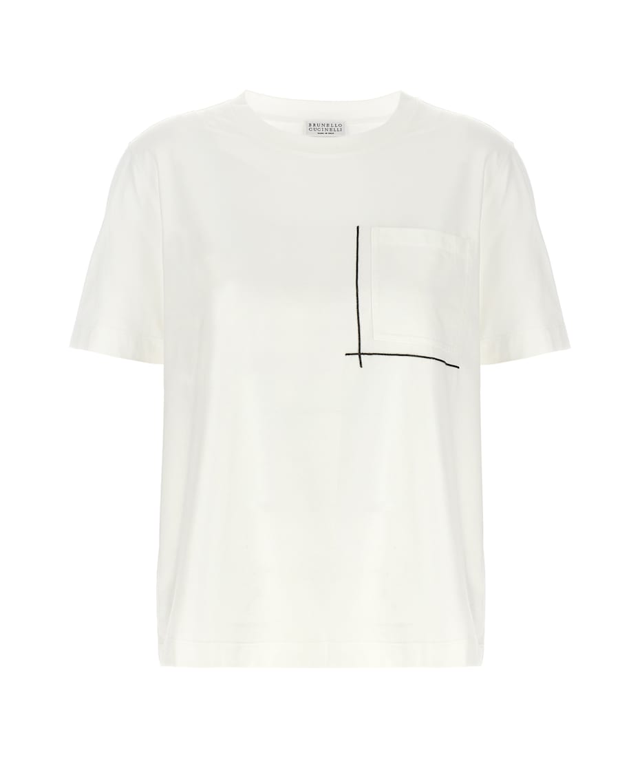 Tシャツ・カットソー BRUNELLO CUCINELLI SS25 T-shirt Monile (M0T81HA800 C6159) Brunello Cucinelli T-shirt Monile | italist