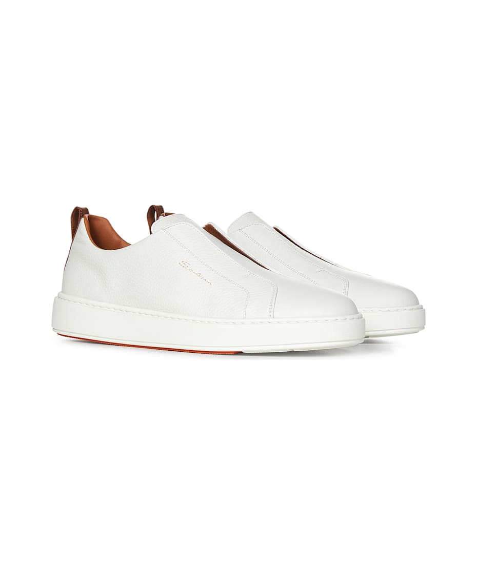 SANTONI 25SS スニーカー ホワイト系 Made In Italy 楽天市場】サントーニ スニーカー メンズ ローカット レザー