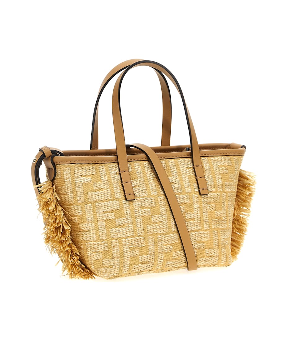 トートバッグ FENDI ROLL MINI TOTE BAG IN FF JACQUARD AND RAFFIA Fendi Roll Ff Jacquard Mini Tote Bag | TikTok