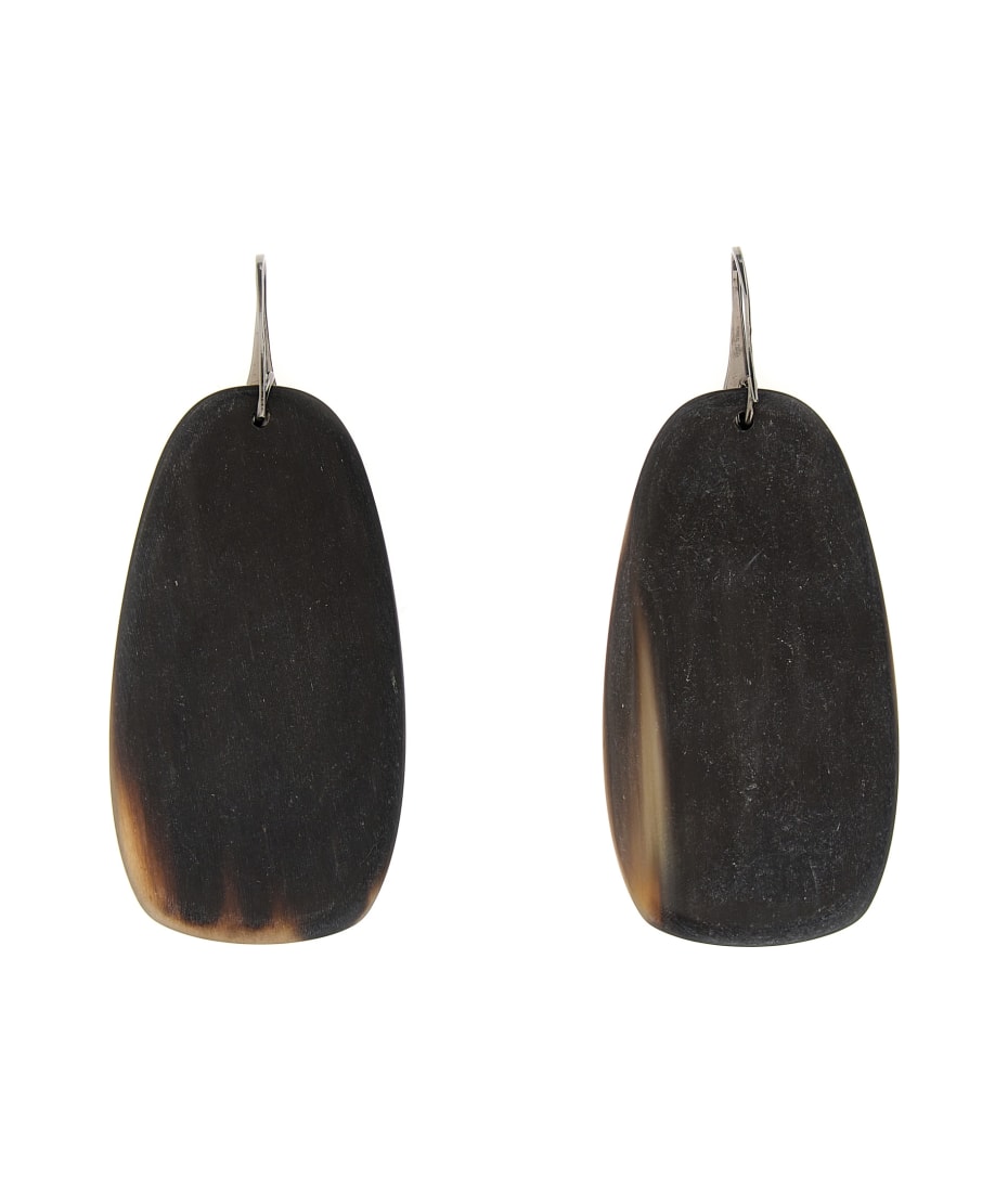 Brunello Cucinelli Stone Silver Earrings | italist