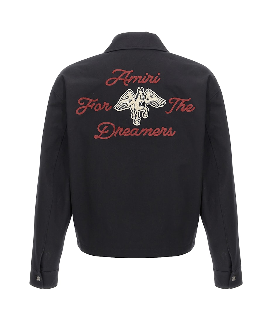 Tシャツ・カットソー AMIRI SS25 Embroidered boucle jacket (AMSTOS1022 DEEPRED) Embroidered boucle jacket – G&B