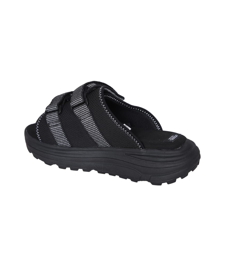SUICOKE Moto Run 2 Black Sandals | italist
