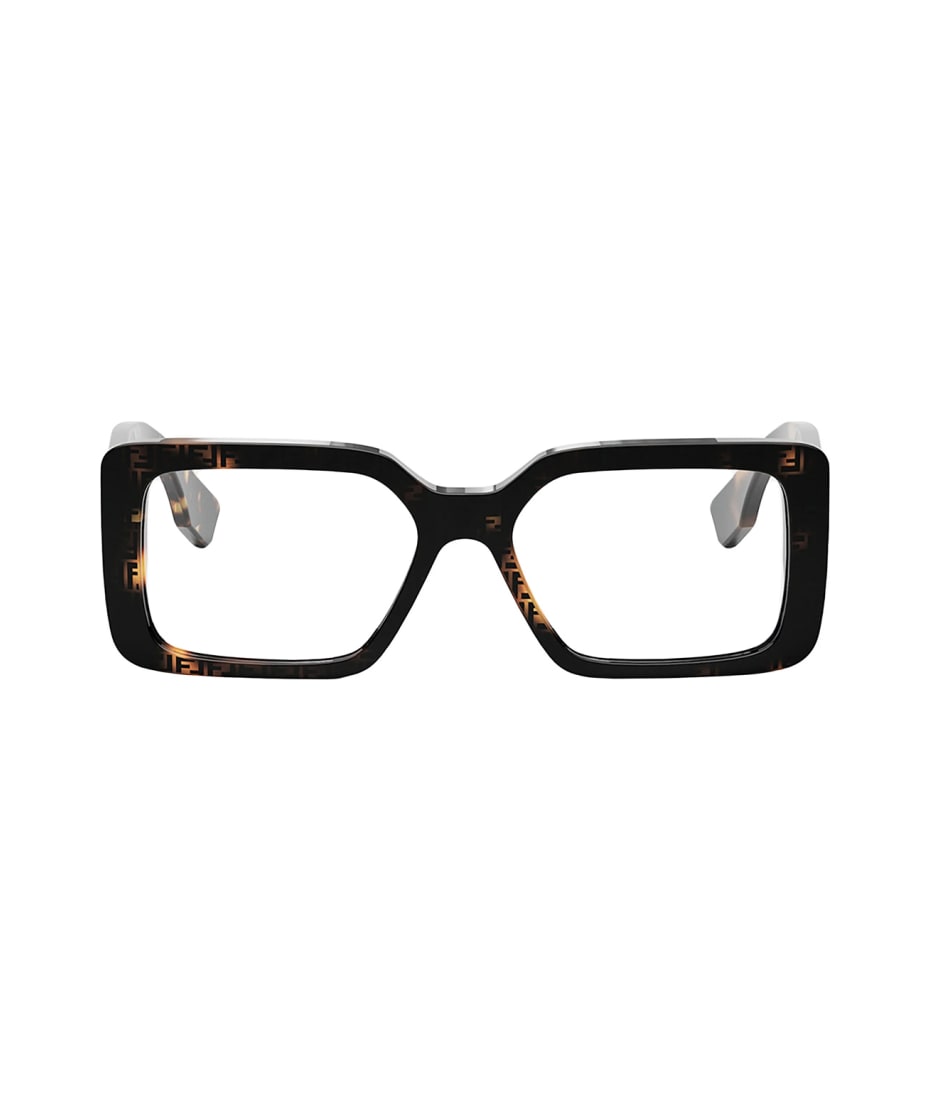 メガネ FENDI Woman Optical frames Brown FE50072I 055 Eyeglasses FENDI FE50072I 055 53-16 Tortoise in stock