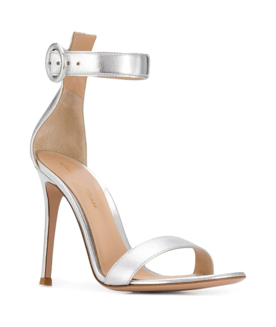 【送料&関税込】Gianvito Rossi Silver Portofino 105 Sandals Gianvito Rossi Silver Portofino 105 Sandals | italist