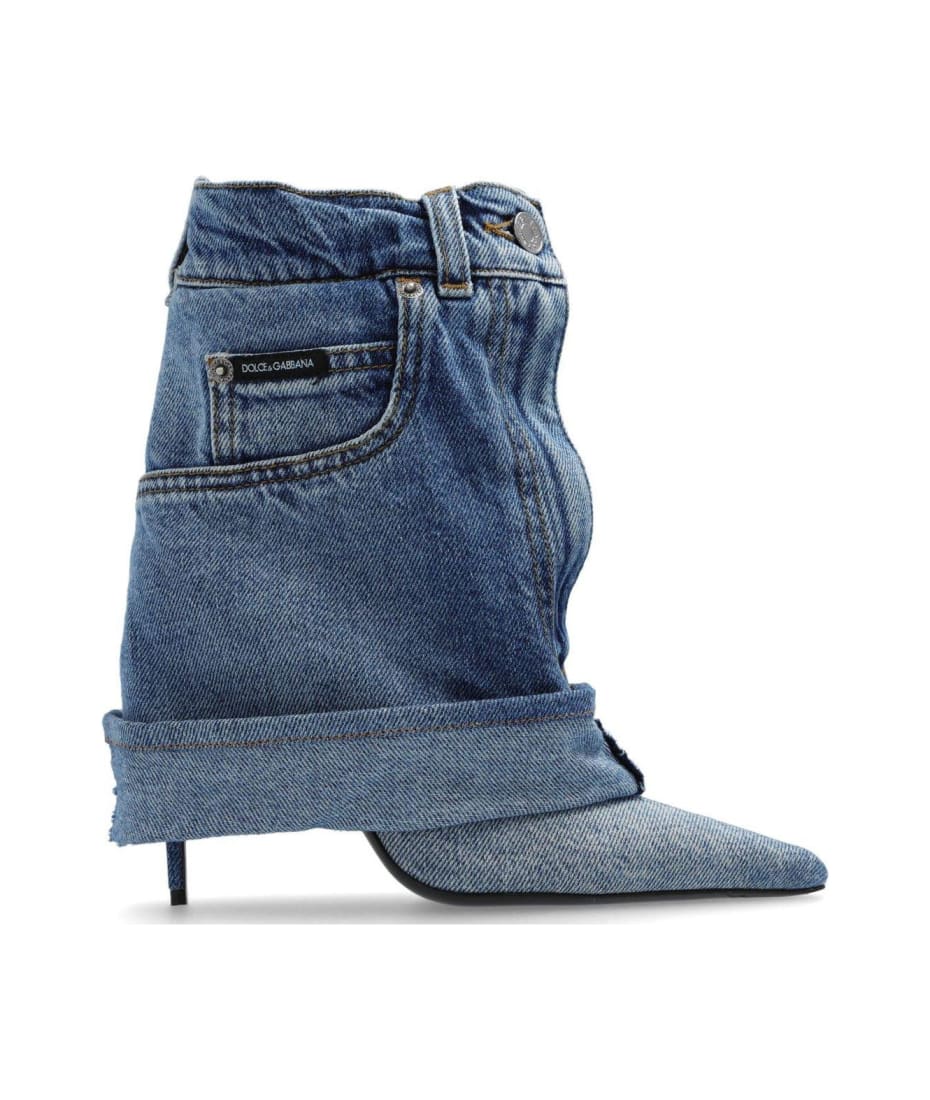 KRAFTER Women's High Ankle Denim Boots And Stylish Girls Boots – Shoe  Commerce: All about Shoes