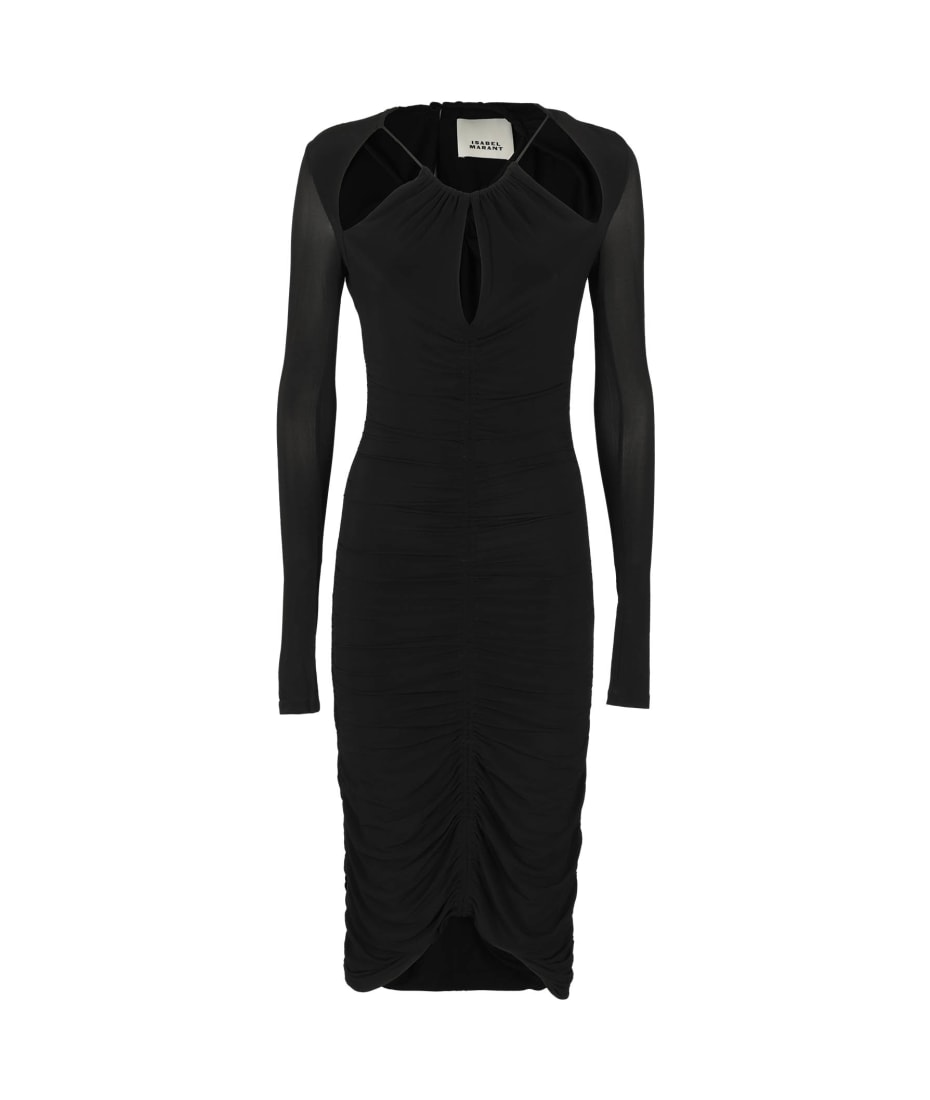 【関税込み】Isabel Marant ピンク Logane ミディアムドレス ROBE RANDALIA Femme rose | ISABEL MARANT Site Officiel