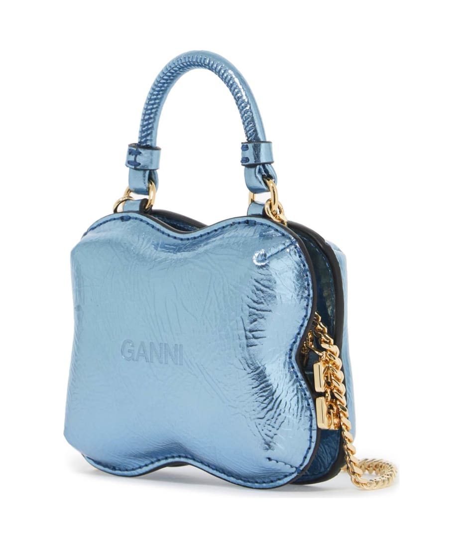【国内即発】GANNI NANO BUTTERFLY TOP HANDLE BAG Black Black Small Butterfly Top Handle Bag | GANNI US