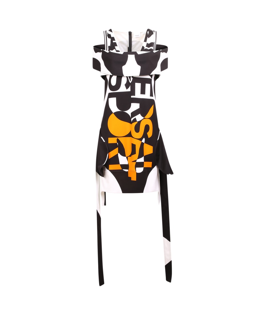 【送料&関税込】Burberry Graphic Print Asymmetric Dress Burberry Graphic Print Asymmetric Dress | italist