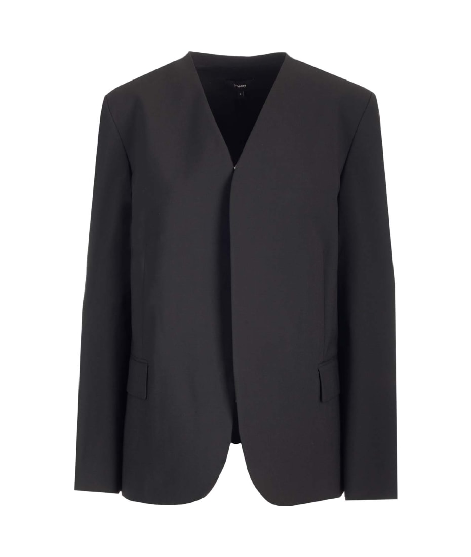 Theory collarless clearance blazer