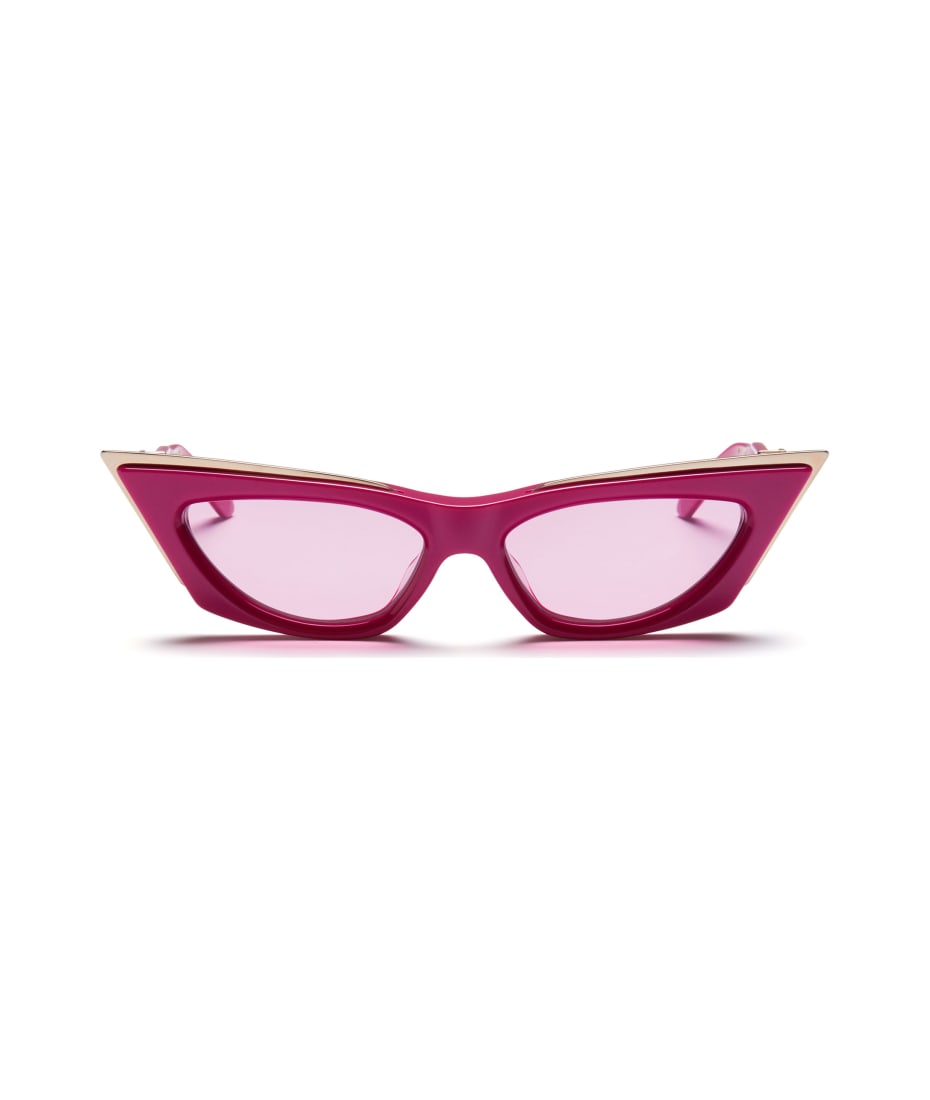 Valentino Eyewear Goldcut-i - Pink / White Gold Sunglasses